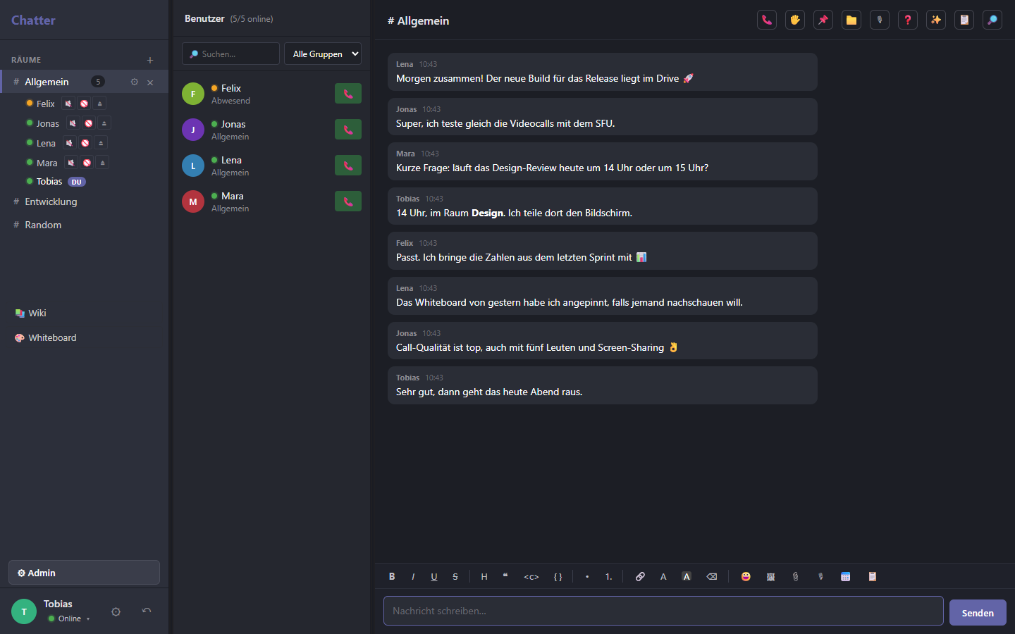 Chatter screenshot